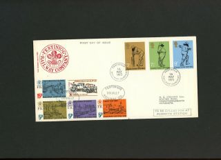 1973 Centenary Of County Cricket Festiniog Railway First Day Cover.  1 Of 2 Or 8