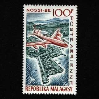 Opc 1962 Madagascar/malagasy 100f Air Mail Sc C70 Mnh 34762