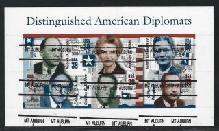 Precancels - Il - Mount Auburn - 4076 - 904 - Distinguished American Diplomats