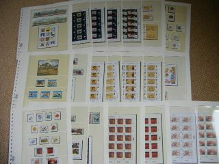 Guernsey Stamps 1991 - 1993 In 21 Album Pages £86 Face Freepost W133