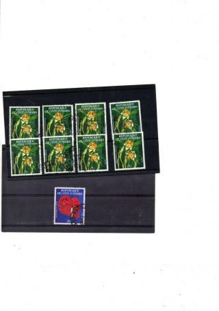 A Selection Of Stamps From Ivory Coast