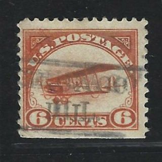 Classic Air Mail Pseudo - Precancel - Il - Chicago - C1 - Roller - 6c Curtiss Jenny