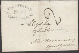 1805 2d Post Fenchurch Street To Lloyd Of Ludlow At Hummums Coffee House