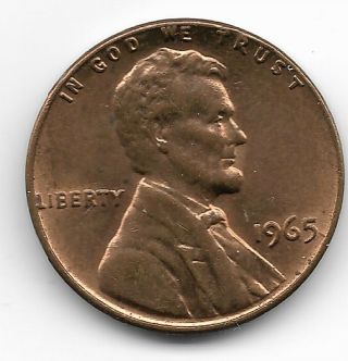 1965 Lincoln Penny One Cent Coin Ddo Doubled Die Obverse Date Liberty Error