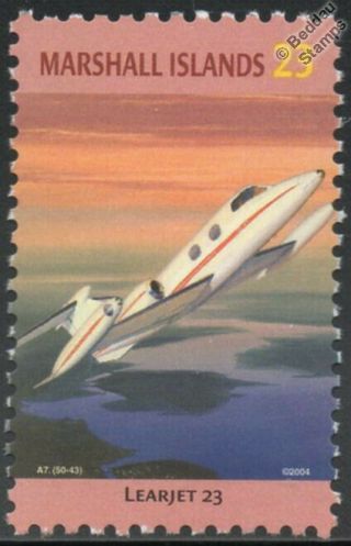 Learjet Model 23 Business Jet Aircraft Stamp (marshall Islands)