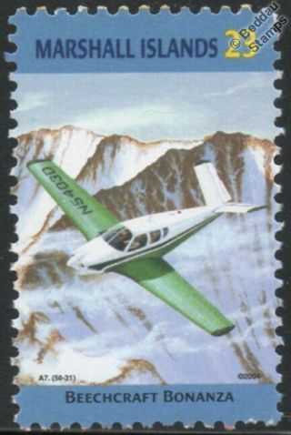 Beechcraft Bonanza Model 35 Utility Aircraft Stamp (marshall Islands)