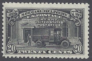 U.  S.  E14 1925 20c Black Post Office Truck Special Delivery Issue - Nh