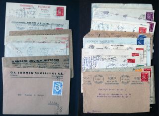 Finland 1940 1948 1952 Olympic Cancels And Other Covers And Cover Fronts 21 Lot