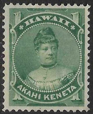 Xsb160 Scott H42 Us Hawaii Possession Stamp 1883 - 86 1c Princess Likelike Mng