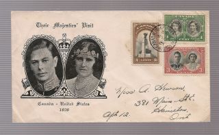 1st Day Cover/canada/ 246 - 248/royal Visit/1939