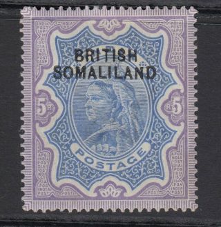 Somaliland Sg13 1903 5r Ultramarine & Violet Mtd