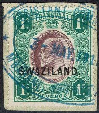 Swaziland 1908 Kevii Revenue 1/ -
