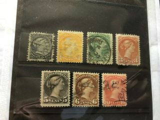 Canada Stamps Scott 34 - 40 Cpl Set Scv 160.  25 Bb4246