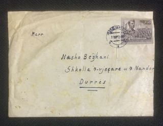 Albania Vintage Circulated Cover Rreshen To Durres 1952 - 3009 - 16