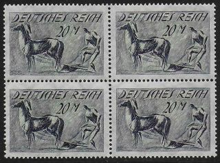 German Reich Stamps 1921 Mi 176 Bloc Of 4 Mnh Vf