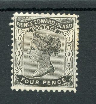 Prince Edward Island 1862 - 69 4c Black Perf 12 Sg16 Mm