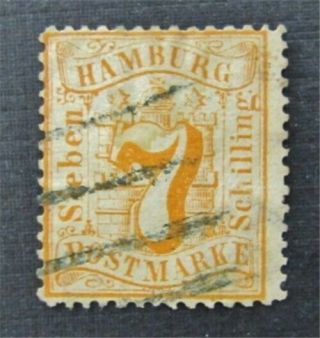 Nystamps German States Hamburg Stamp 19 $130