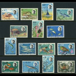 British Indian Ocean Territory 1968 Marine Life (no 1970 Values) Fish Fu (bh381)