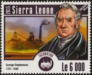 Locomotive Engineer George Stephenson / Father Of The Railways / Colliery Stamp