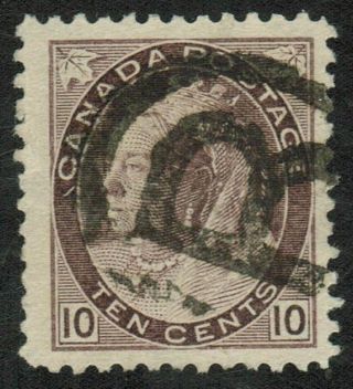 Canada Sc 83 Queen Victoria " Numeral Issue ",  " R " Cancel,