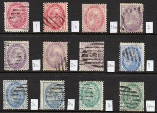 Tonga 1886 Sg 1 - 4 Set With Varieties