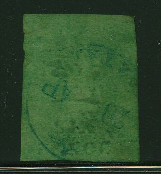 Natal.  1857.  6 D.  Green.  Embossed Issue