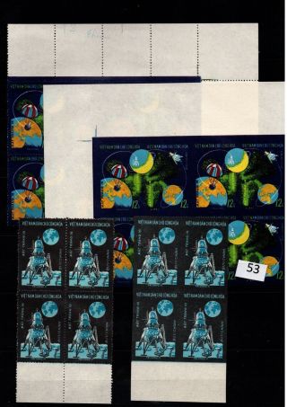/ 4x Vietnam - Mnh - Space - Spaceships - Perf,  Imperf - Russia
