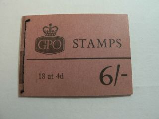 Gb Stitched Stamp Booklet Q2 6/ - June 1965 -
