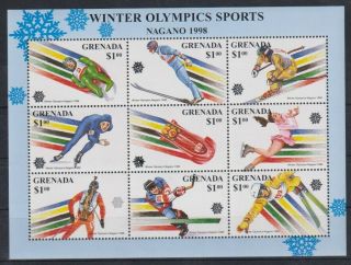 V677.  Grenada - Mnh - Sports - Olympics 1998 - Winter