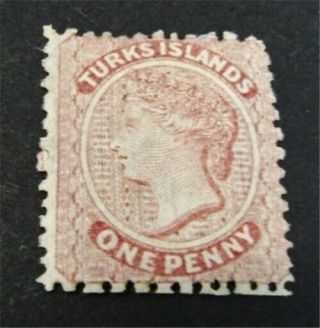 Nystamps British Turks Islands Stamp 1 Og H $68
