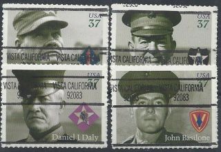 California,  Precancels,  Commemoratives,  Distinguished Marines,  Vista,  Type 906