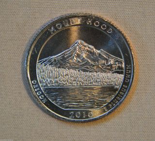 2010 - P Uncirculated Mount Hood National Park Quarter - Single