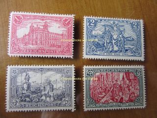 Ebs Germany 1900 " Images Of The German Empire " Set Michel 63 - 66 Reprints