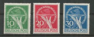 Germany,  Berlin (west),  Mi:68 - 70,  Mlh