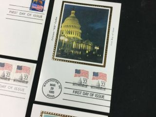 TREASURE COAST TCStamps 5X Colorano Silk Cache FDC & First Day Cancel Cards 764 5