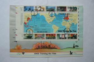 1993 United States Fdc 1943:turning The Tide - Limited Edition No 37 Of 42