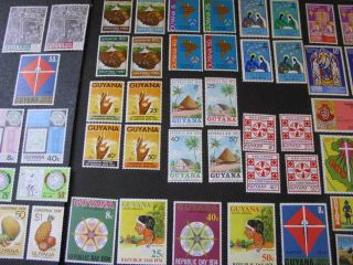 Guyana Stamp 13 Sets Never Hinged Lot B