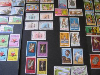Guyana Stamp 13 Sets Never Hinged Lot A