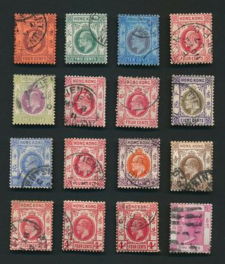 Hong Kong 1882 - 1930 China Treaty Port Stamps: Tientsin & Pa Kua Killer Vfu