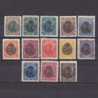El Salvador 1895,  Sc 105 - 116,  106a,  Mh