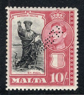 Malta 1938/43 Stamp Sc.  205 Mh Specimen