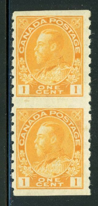 Canada Mh Selections: Scott 126 1c Orange Yellow Par Imperf Horiz $$$