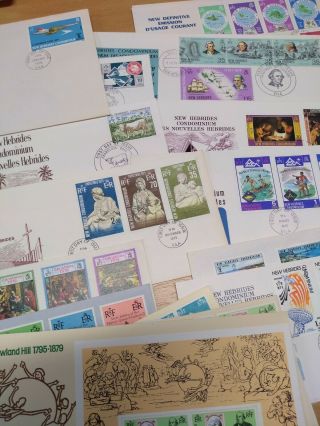 Hebrides First Day Covers Fdc Stamps - 1970s Concorde Etc