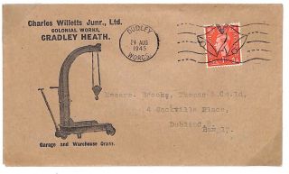 N165 1945 Gb Dudley Worcester Advert Cover