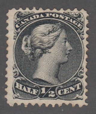 Canada Ng Scott 21 1/2 Cent Black " Large Queen " F