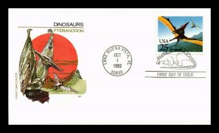 Us Cover Pteranodon Dinosaurs Fdc House Of Farnum Cachet