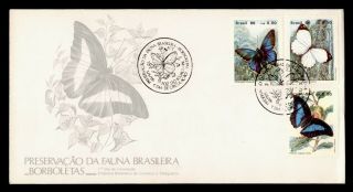 Dr Who 1986 Brazil Butterfly Fdc Pictorial Cancel C126252