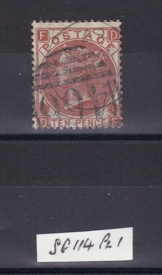 Gb Qv 1867 - 1880 Sg114 Plate 1 G - F