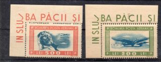 Old Stamps Of Romania 1946 998 - 999 Mnh With Margin 10.  - Euro