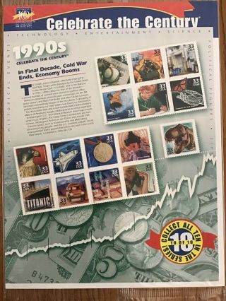 Us Stamps Sc 3191 Celebrate The Century - 1990 